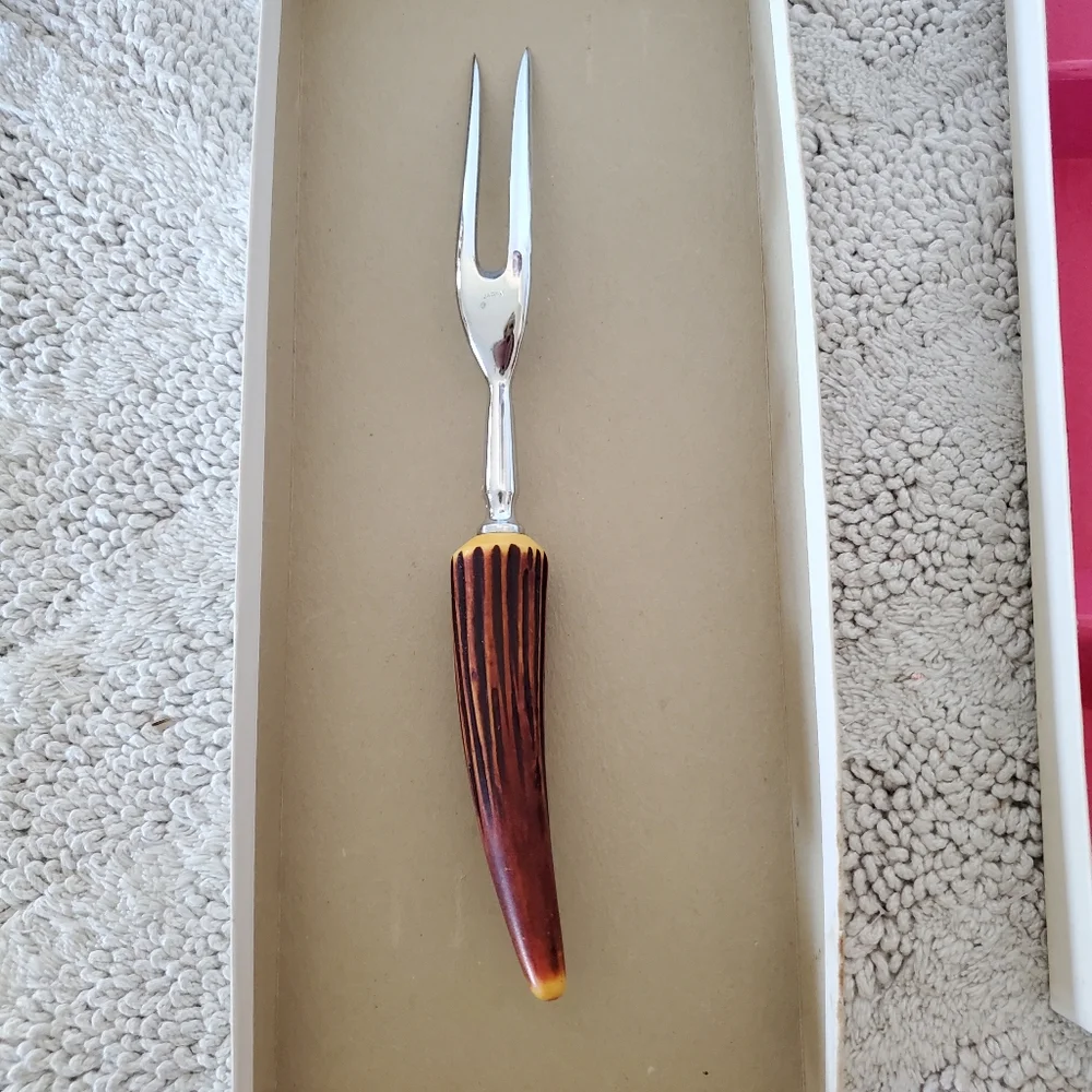VTG 60's REGENT SHEFFIELD Stag Horn Carving 13